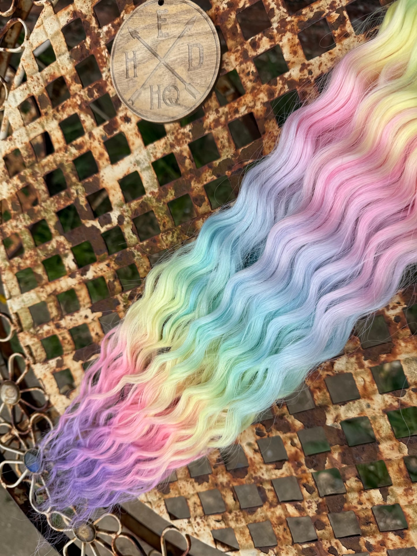 Mauve Tip Pastel Rainbow Ombre Ariel Beach Wave 100g