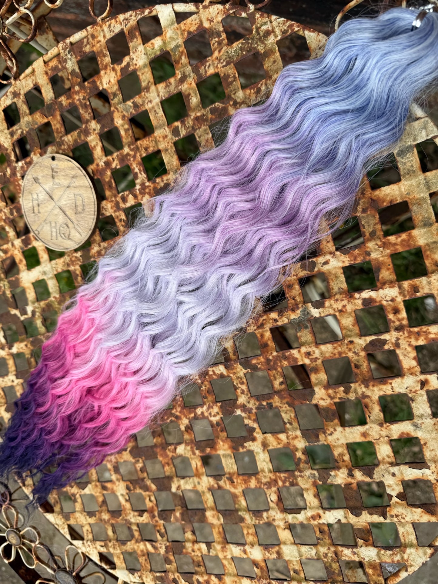 Silver Purple Pink Mix Ombre Ariel Beach Wave 100g