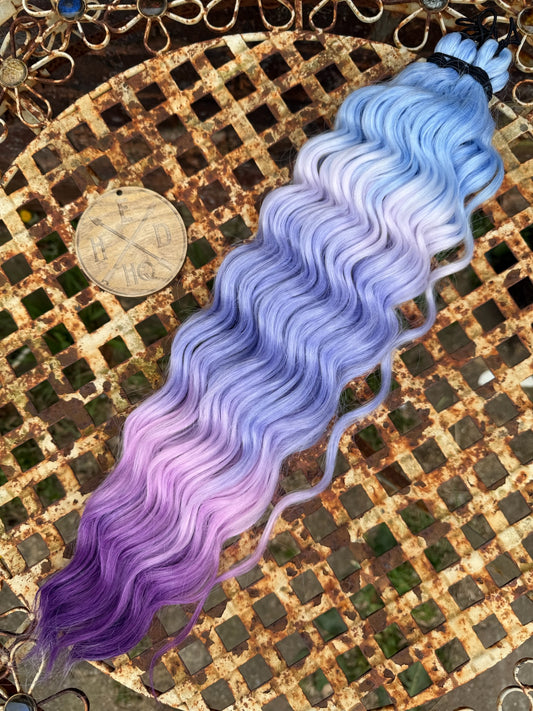 Blue Purple Ombre Anna Loose Wave 100g
