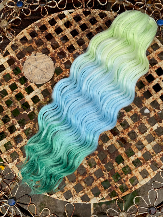 Green Blue Ombre Anna Loose Wave 100g