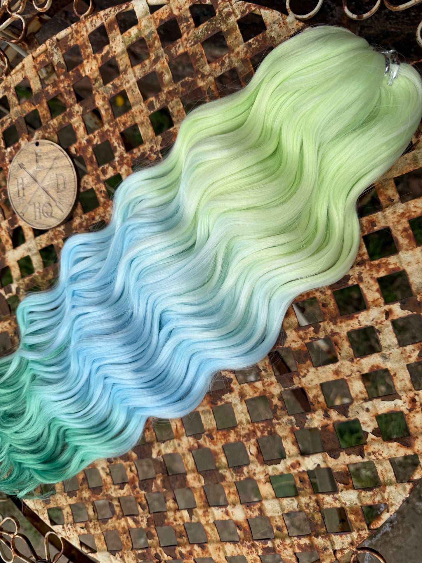 Green Blue Ombre Anna Loose Wave 100g